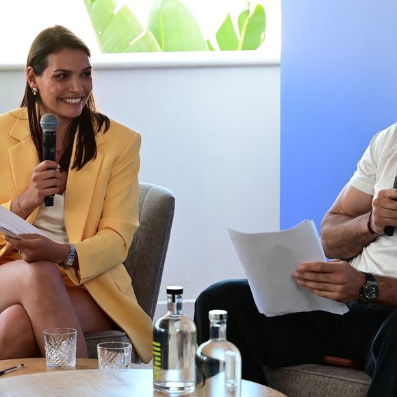 Une conférence sur le thème de la création de nouveaux horizons entre sport et divertissement avec Adil Rami, Sarah Ourahmoune, Allison Pineau et Inès Lagdiri-Nastasi au Loft Akili Mirari - Hôtel Five Seas à Cannes le mardi 19 mai 2026. © Romain Doucelin / Bestimage