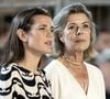 À 38 ans, la fille de la princesse Caroline est aussi la marraine de la Sûreté publique de Monaco...

Photo d'archives datée du 3 juillet 2021 de la princesse Caroline de Hanovre et de Charlotte Casiraghi assistant au 15e Jumping international de Monte-Carlo à Monte-Carlo, Monaco. Photo par David Niviere/ABACAPRESS.COM