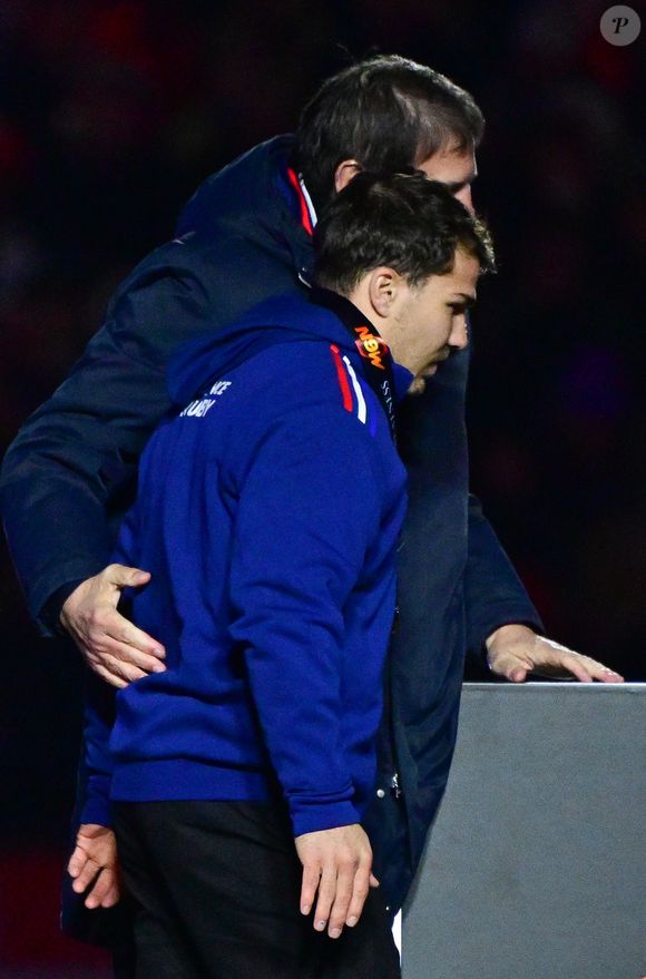 Antoine Dupont - La France domine l'Ecosse (35-16) et remporte le Tournoi des 6 Nations au Stade de France à Saint-Denis, Seine Saint-Denis, France, le 15 mars 2025. © Christian Liewig/Bestimage