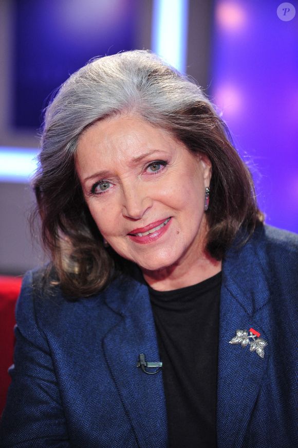 Françoise Fabian lors de l'enregistrement de 'Vie Privée Vie Publique' le 30 mars 2011 à Paris, France. Photo par Max Colin/ABACAPRESS.COM