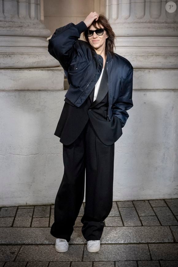 Charlotte Gainsbourg - Photocall du défilé Saint Laurent "Collection Masculine Prêt-à-Porter Automne/Hiver 2025-2026" lors de la Fashion Week de Paris (PFW) le 28 janvier 2025 © Olivier Borde /Bestimage