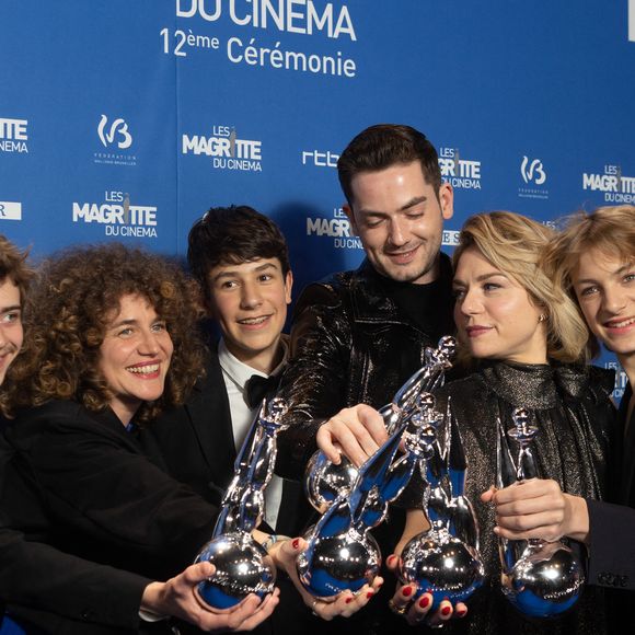 MAGRITTE DU MEILLEUR ESPOIR MASCULIN
Close : Eden Dambrine,  
MAGRITTE DE LA MEILLEURE ACTRICE DANS UN SECOND RÔLE
Close : Emilie Dequenne (Society Room, Louboutin et bijoux Ole Lynggaard)  , Close : Gustav De Waele, MAGRITTE DU MEILLEUR ACTEUR DANS UN SECOND RÔLE
Close : Igor Van Dessel, Michiel Dhont,  - 12e Cérémonie des Magritte du Cinéma belge.
Belgique, Bruxelles, le 4 mars 2023. 
© Alain Rolland / Imagebuzz / Bestimage