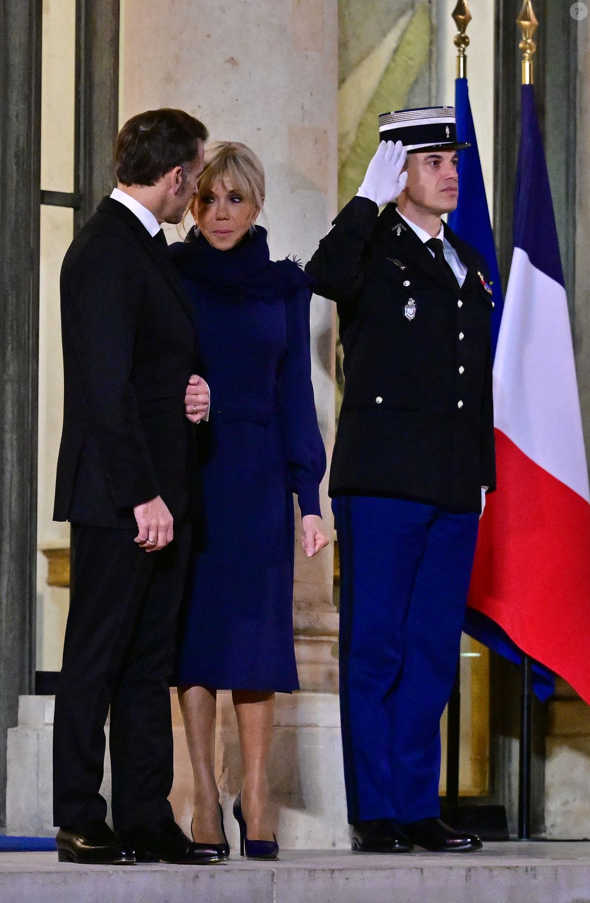 Photo : Le président Emmanuel Macron et sa femme Brigitte Macron - Le ...