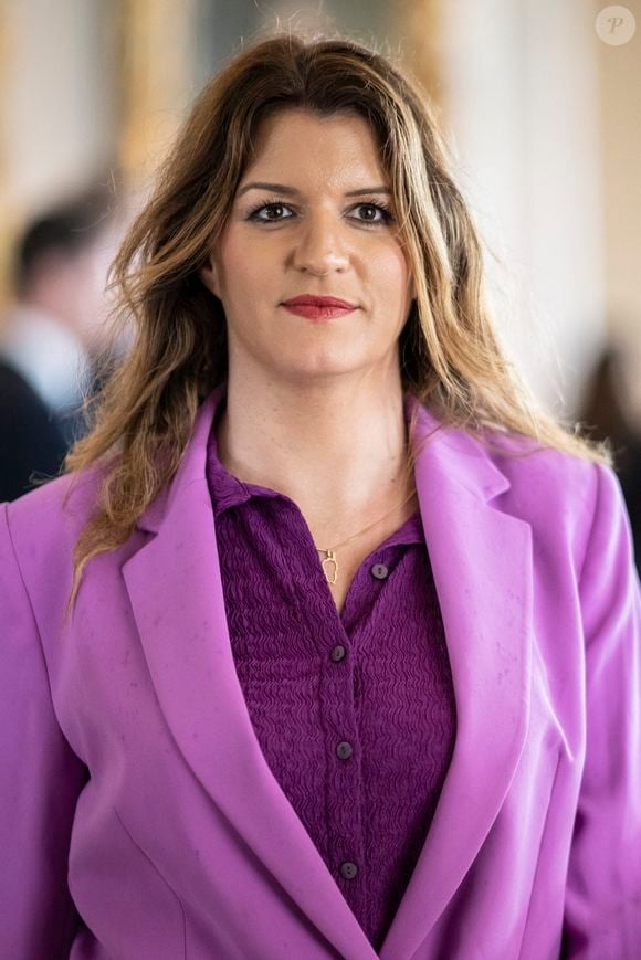Marlène Schiappa, ancienne secrétaire d'Etat, chargée de l'Économie sociale et solidaire et de la Vie associative - Le président de la République française rencontre des hommes d'affaires lors de la 6ème édition du sommet "Choose France" au Château de Versailles , près de Paris, France, le 15 mai 2023. © Eliot Blondet/Pool/Bestimage