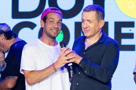 Semi-exclusif - Dany Boon, Benjamin Morgaine lors de la première édition du "Do You Comedy" à la Citadelle de Saint-Tropez, Côte d'Azur, France, le 29 juin 2025. © Cyril Moreau/Bestimage