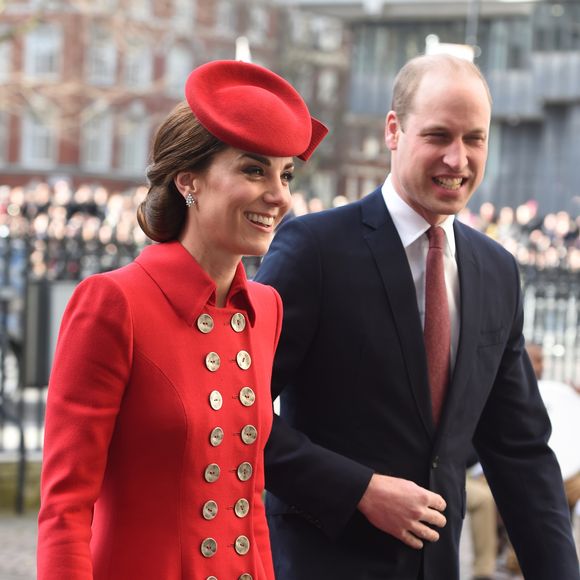 Catherine Kate Middleton, duchesse de Cambridge, le prince William, duc de Cambridge - Arrivées des participants à la messe en l'honneur de la journée du Commonwealth à l'abbaye de Westminster à Londres le 11 mars 2019. AGENCE / BESTIMAGE