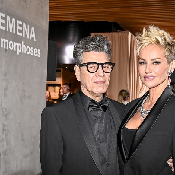 Marc Lavoine et sa compagne Adriana Karembeu à la soirée du Beauty Ball 2026 au château de Bratislava, en Slovaquie, le 16 janvier 2026. © ProfiMedia/Bestimage