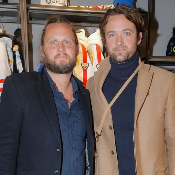 Guilhem de Castelbajac, Louis-Marie de Castelbajac - Inauguration du flagship store Rossignol au 21 boulevard des Capucines à Paris, le 22 octobre 2018 avec la collaboration de J-C. de Castelbajac. © CVS/Bestimage