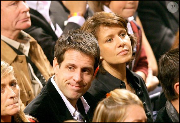 Carole Rousseau et son ami François Pellissier lors d'un match de boxe.