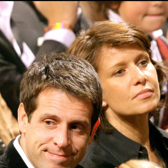 Carole Rousseau et son ami François Pellissier lors d'un match de boxe.