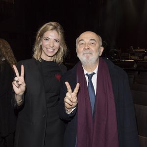 Patricia Campi et son mari Gérard Jugnot - Concert du 13ème Gala 2018 de l'Association pour la Recherche sur Alzheimer à la salle Pleyel à Paris le 12 février 2018. L’intégralité des bénéfices de cette soirée servira à financer la recherche sur la maladie d’Alzheimer. © Coadic Guirec-Pierre Perusseau/Bestimage