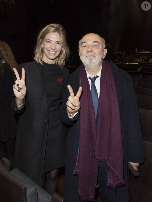 Patricia Campi et son mari Gérard Jugnot - Concert du 13ème Gala 2018 de l'Association pour la Recherche sur Alzheimer à la salle Pleyel à Paris le 12 février 2018. L’intégralité des bénéfices de cette soirée servira à financer la recherche sur la maladie d’Alzheimer. © Coadic Guirec-Pierre Perusseau/Bestimage