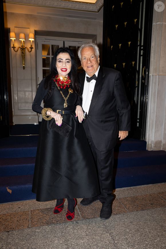 Exclusif - Massimo Garcia, Chahrazad Rizk - Arrivées au Global Gift Gala Paris à l'hôtel Four Seasons George V à Paris le 8 novembre 2025. © Jérémy Melloul/Bestimage