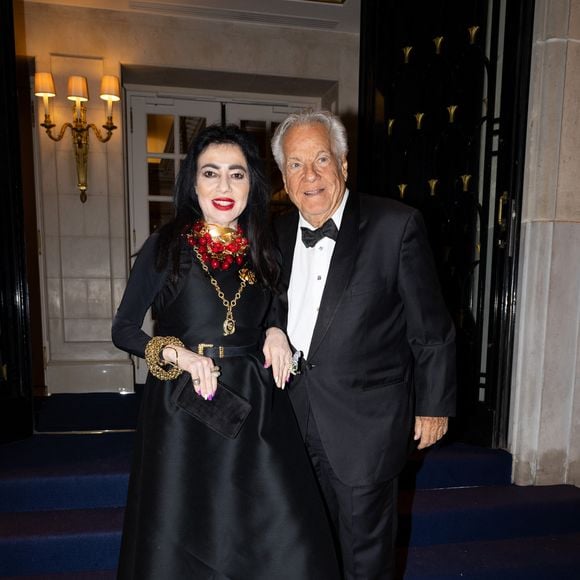 Exclusif - Massimo Garcia, Chahrazad Rizk - Arrivées au Global Gift Gala Paris à l'hôtel Four Seasons George V à Paris le 8 novembre 2025. © Jérémy Melloul/Bestimage