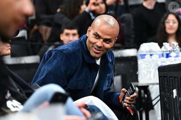 Tony Parker président de l'ASVEL lors du match de Turkish Airlines Euroleague entre Paris et Lyon Villeurbanne à l'Adidas Arena le 30 janvier 2025 à Paris, France. Photo by Anthony Dibon/Icon Sport/ABACAPRESS.COM