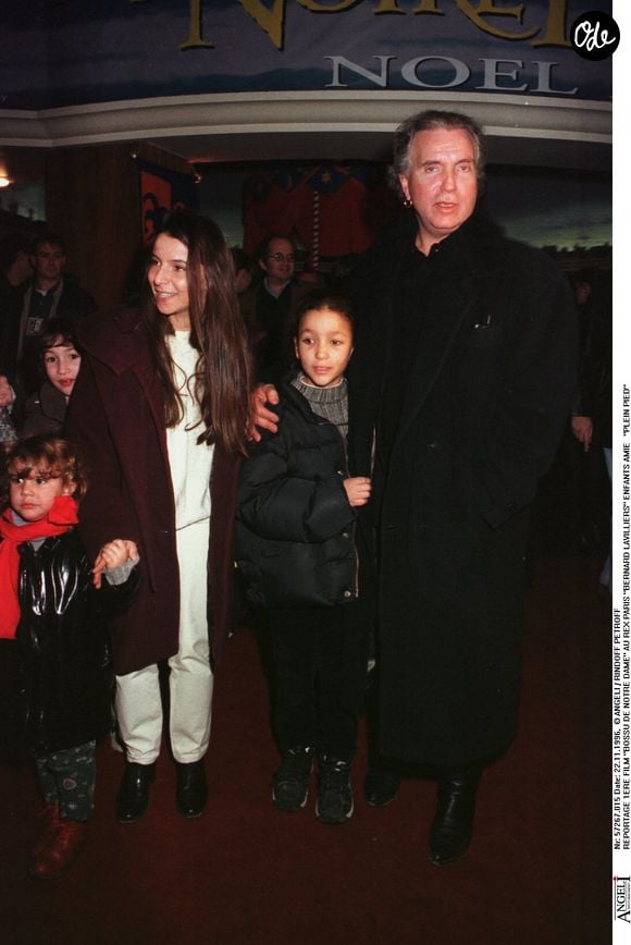 Bernard Lavilliers et ses filles à Paris en 1996. ©Bestimage