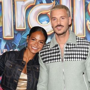 Christina Milian et son mari Matt Pokora (M.Pokora) - Avant-première du film "Les Trolls 3" au cinéma Gaumont Marignan à Paris. 
© Coadic Guirec / Bestimage
