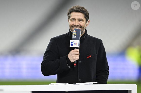 Bixente Lizarazu pour Telefoot sur TF1 TV lors du match de football UEFA Nations League France VS Croatie le 23 mars 2025 au Stade de France à Saint-Denis près de Paris, France. Photo by Joly Victor/ABACAPRESS.COM