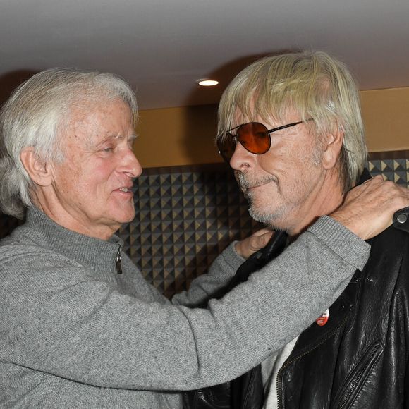 Exclusif - Dave et le chanteur Renaud (Renaud Séchan) - People au concert de Dave à Bobino à Paris le 18 novembre 2019. © Coadic Guirec/Bestimage