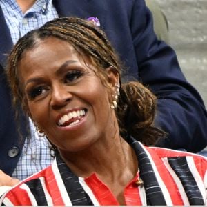 Michelle Obama pendant l'US Open à the USTA Billie Jean King National Tennis Center le 10 septembre 2026 à Flushing Queens. © mpi04/MediaPunch/Action Press/Bestimage