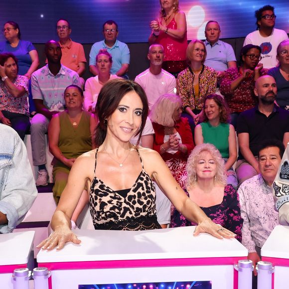 Fabienne Carat lors de l'enregistrement de l’émission "On Connait La Chanson Céline Dion", présentée par L.Boccolini et diffusée le 1er septembre sur W9, à Paris, France, le 2 juillet 2026. © Jack Tribeca/Bestimage