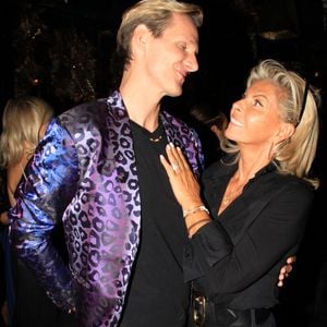 "Tout est absolument faux", a-t-il déclaré
Exclusif - François-Xavier Renou, Caroline Margeridon - Caroline Margeridon fête son 56ème anniversaire au restaurant "Manko" à Paris le 29 septembre 2022. © Philippe Baldini/Bestimage