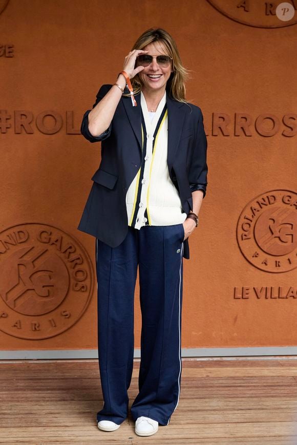 Sarah Poniatowski - Les célébrités au village lors des Internationaux de France de tennis de Roland Garros 2024 à Paris. Le 5 juin 2024. 
© Jacovides-Moreau/Bestimage