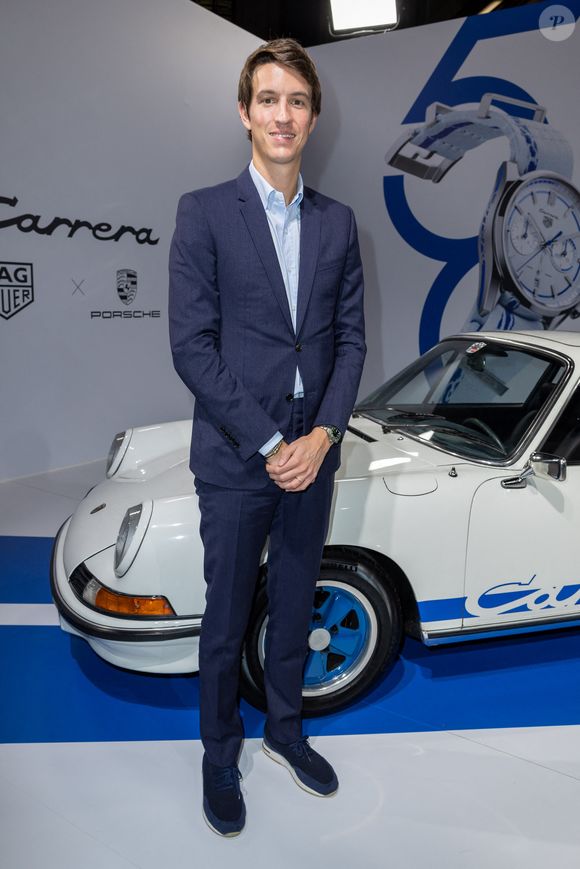 Exclusif - Alexandre Arnault -  Tag Heuer et Porsche fêtent les 50 ans de leur collaboration autour de la mythique Carrera RS 2.7 place Vendôme à Paris le 5 octobre 2022. Ils unissent une nouvelle fois leur philosophie pour créer un modèle unique : la montre TAG Heuer Carrera x Porsche RS 2.7. Née pour faire battre le coeur des passionnés du monde entier.

© Olivier Borde / Bestimage