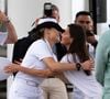 La princesse Leonor aperçoit sa mère. Sans retenue, elle se met à courir et se jette dans ses bras...
La princesse Leonor salue sa mère, la reine Letizia d'Espagne, à bord du navire Elcano lors de son passage au Panama, le 3 mai 2025. Photo d'Alexis Quiroz/GTres/ABACAPRESS.COM