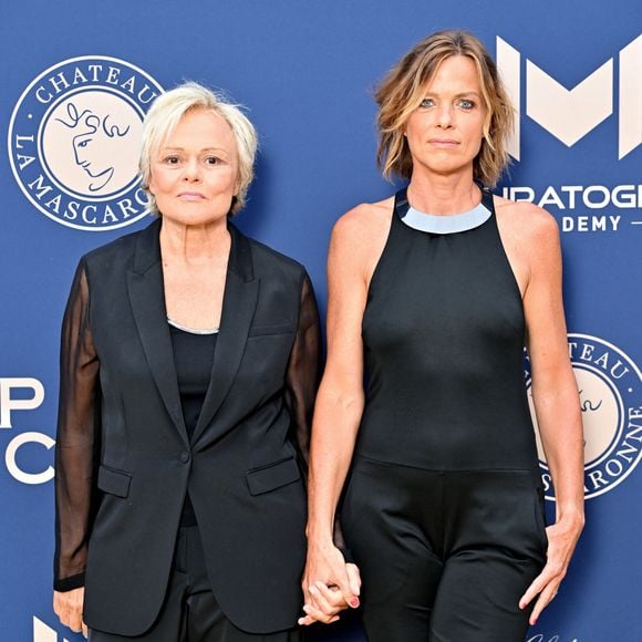 Muriel Robin et sa femme Anne Le Nen - 10ème édition du Gala de Charité de Patrick Mouratoglou à l'Académie Mouratoglou à Biot Sophia Antipolis, le 23 juin 2024.
© Bruno Bebert/Bestimage