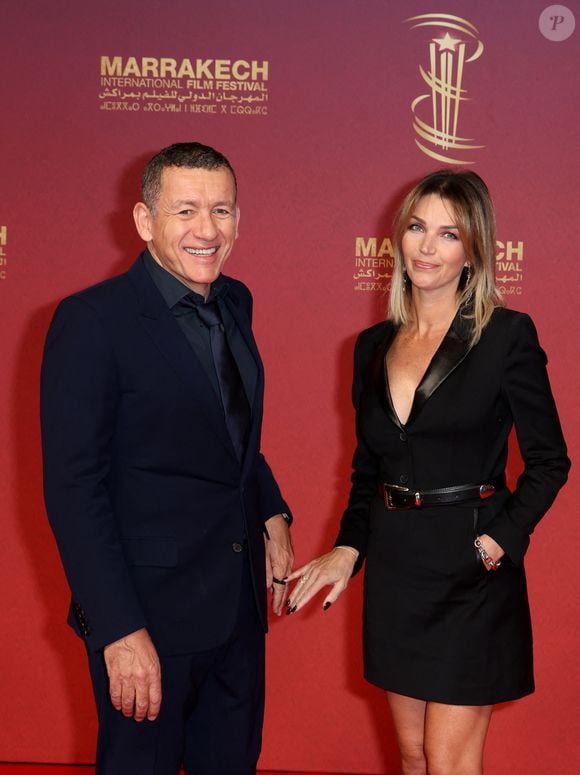 Dany Boon et sa compagne Clara Vello - Tapis rouge dans le cadre de la 22ème édition du Festival International du Film de Marrakech le 2 décembre 2025. © Dominique Jacovides/Bestimage