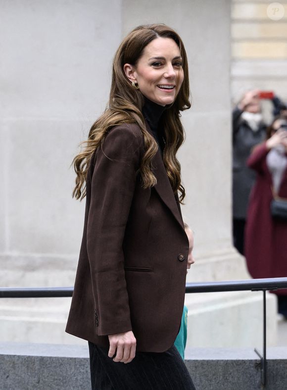 La princesse de Galles se joint à des écoliers à la National Portrait Gallery pour lancer un nouveau projet du Royal Foundation Centre for Early Childhood visant à aider les jeunes enfants à développer des compétences sociales et émotionnelles cruciales.  Londres, Royaume-Uni, le 4 février 2025. Photo par Doug Peters/EMPICS/ABACAPRESS.COM