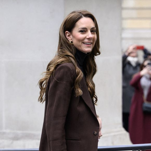 La princesse de Galles se joint à des écoliers à la National Portrait Gallery pour lancer un nouveau projet du Royal Foundation Centre for Early Childhood visant à aider les jeunes enfants à développer des compétences sociales et émotionnelles cruciales.  Londres, Royaume-Uni, le 4 février 2025. Photo par Doug Peters/EMPICS/ABACAPRESS.COM
