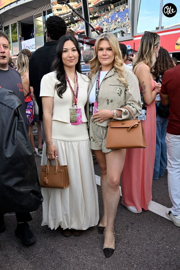 Marie Ducruet et sa belle soeur Camille Gottlieb dans les paddocks du Formula 1 Louis Vuitton Grand Prix de Monaco 2026, à Monte Carlo, Monaco, le 6 juin 2026. © Bruno Bebert/Bestimage