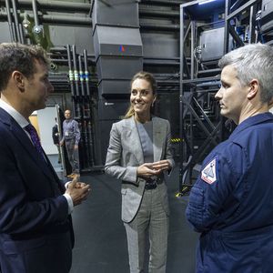 Kate Middleton visite la RAF Coningsby, dans le Lincolnshire, le 2 octobre 2025.

Photo : Julien Burton / Bestimage