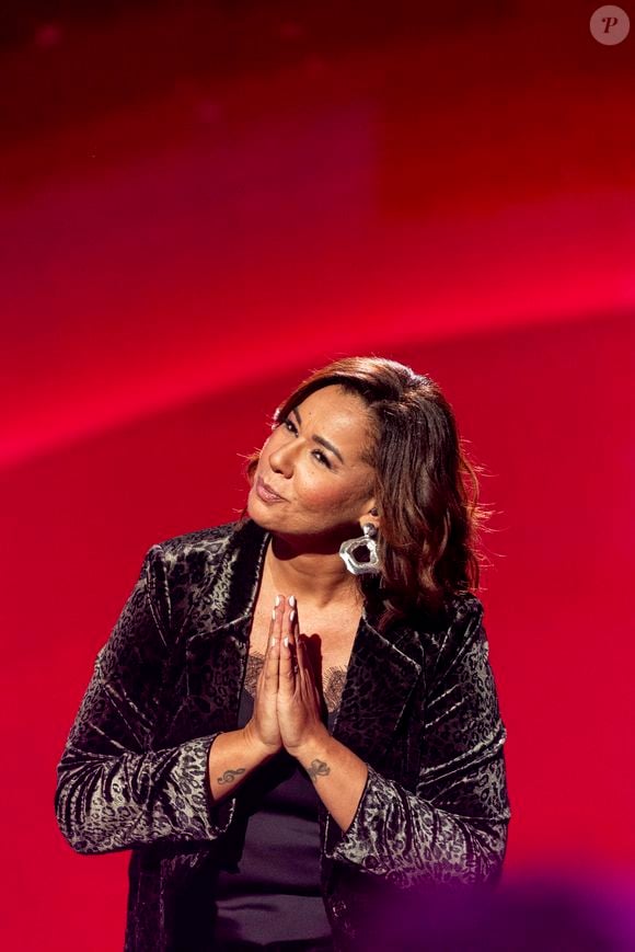 Exclusif - Chimene Badi - Enregistrement de l'émission "La fête de la chanson française" à Paris, présentée par L.Thilleman et A.Manoukian, et diffusée le 20 décembre sur France 3
© Pierre Perusseau / Bestimage