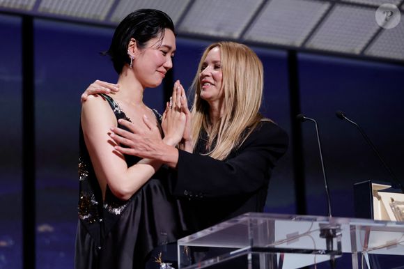 Ryūsuke Hamaguchi, Virginie Efira - Cérémonie de clôture du 79ème Festival International du Film de Cannes, le 23 mai 2026. © Borde-Jacovides-Moreau / Bestimage