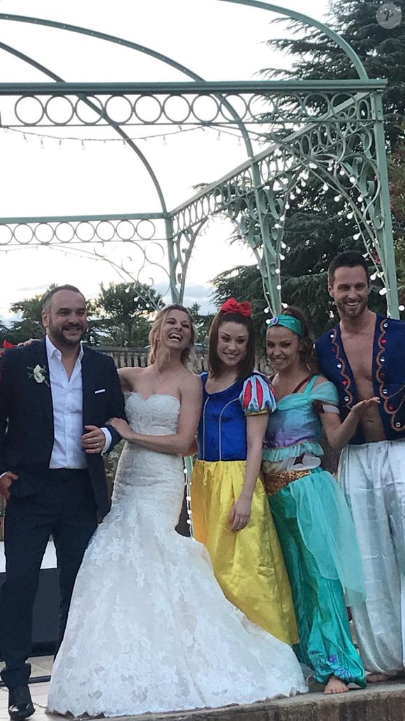 Image du mariage de François-Xavier Demaison et Anaïs Tihay, le 7 juin 2019, partagée par Elsa Zylberstein dans sa story Instagram.