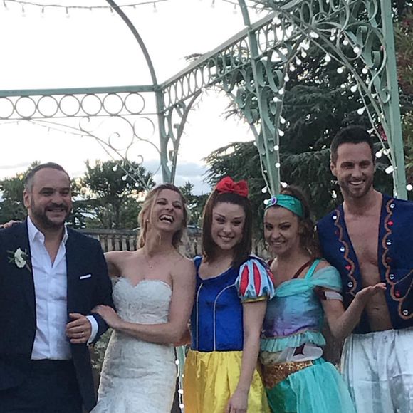 Image du mariage de François-Xavier Demaison et Anaïs Tihay, le 7 juin 2019, partagée par Elsa Zylberstein dans sa story Instagram.