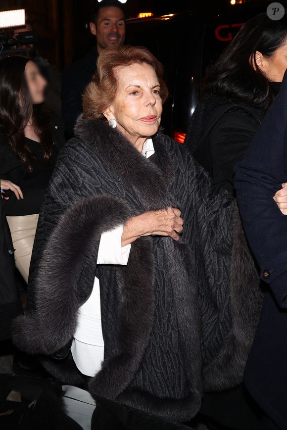 Patricia Llosa, son ex-femme - Mario Vargas Llosa reçoit son épée d'académicien chez Gallimard à Paris, entouré de ses proches, le 8 février 2023
©Europa Press / Bestimage
