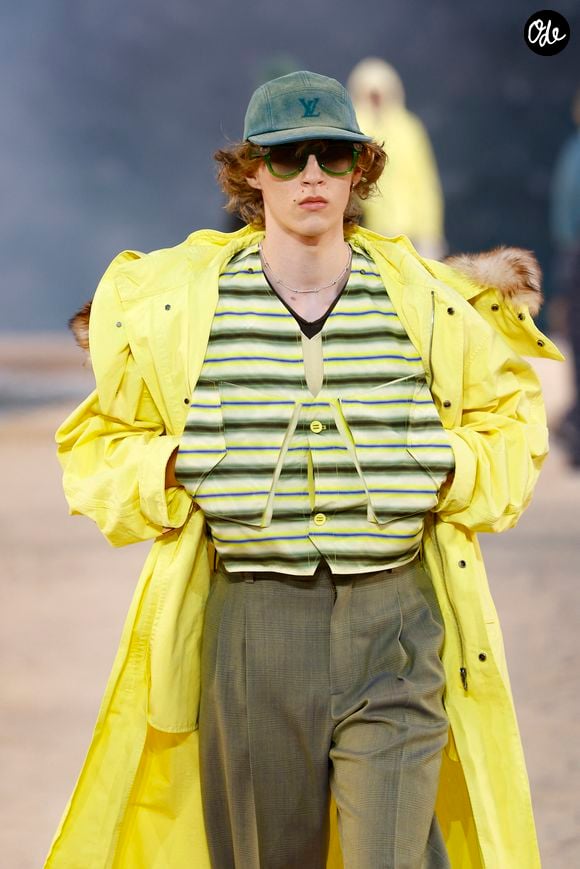 Défilé de mode Louis Vuitton Prêt à Porter Collection Homme Printemps/Été 2027 lors de la Fashion Week de Paris, à la Cité Internationale Universitaire de Paris, France, le 23 juin 2026. © Bestimage