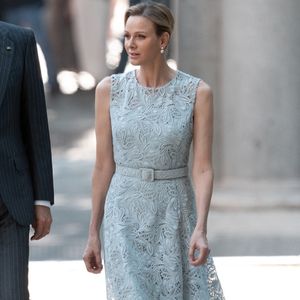 La princesse Charlène de Monaco lors du 150ème anniversaire de l'établissement des premières relations diplomatiques entre l'Espagne et Monaco au Jardin botanique royal à Madrid le 1er juin 2026. LALO YASKY / BESTIMAGE