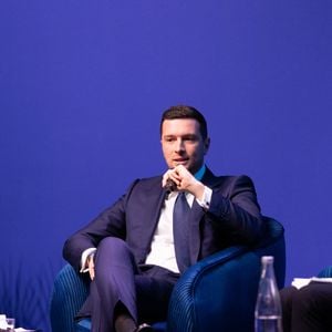 Jordan Bardella - Ouverture du World Impact Summit, Le rendez-vous des décideurs publics et privés pour la transition écologique à la Grande Halle de la Villette à Paris le 5 février 2026.

© Julien Sarkissian / Bestimage