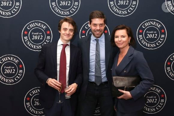 Exclusif - Amaury Bucco, Julien Pasquet, Laurence Saillet au déjeuner du Chinese Business Club, avec C.Hanouna comme invité d’honneur, à Paris, France, le 19 juin 2025. © Jack Tribeca/Bestimage
