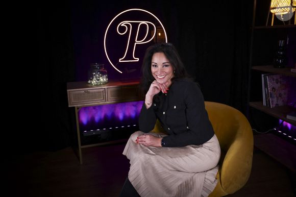 Cindy Fabre en interview pour "En privé avec". @Jack Tribeca / Bestimage