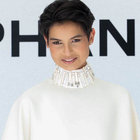 Eve Gilles. au photocall du défilé Stéphane Rolland Collection Haute Couture Automne/Hiver 2025-2026 lors de la Fashion Week de Paris (PFW) au théâtre des Champs-Élysées, à Paris, France, le 8 juillet 2025. © Sebastien Fremont/Bestimage