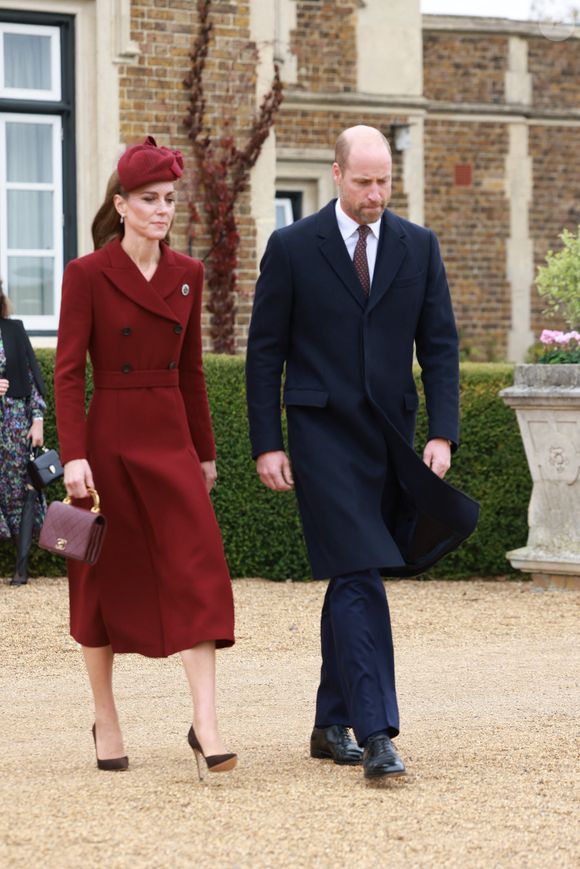 Le prince et la princesse de Galles (Le prince William, prince de Galles et Catherine "Kate" Middleton, princesse de Galles) arrivent pour recevoir le président américain Donald Trump et la première dame Melania Trump au château de Windsor à Windsor, Berkshire, au premier jour de leur deuxième visite d'État au Royaume-Uni. Photo par PA Photo/ Bestimage