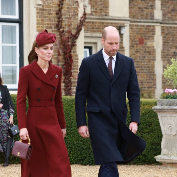 Le prince et la princesse de Galles (Le prince William, prince de Galles et Catherine "Kate" Middleton, princesse de Galles) arrivent pour recevoir le président américain Donald Trump et la première dame Melania Trump au château de Windsor à Windsor, Berkshire, au premier jour de leur deuxième visite d'État au Royaume-Uni. Photo par PA Photo/ Bestimage