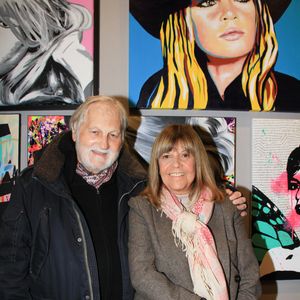 Exclusif - Jean-Jacques Debout et sa femme Chantal Goya - Vernissage de l'exposition de la vente aux enchères au profit de la fondation Brigitte Bardot à la galerie Drouot à Paris. Le 4 novembre 2021