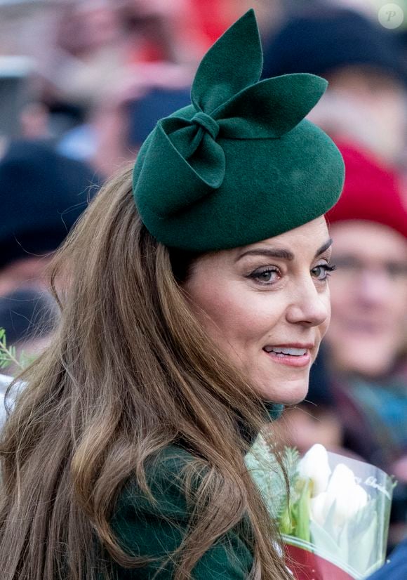 Catherine Kate Middleton - La famille royale britannique se rend à la messe de Noël à Sandringham le 25 décembre 2024